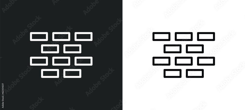 Poster construction icon isolated in white and black colors. construction outline vector icon from geometry