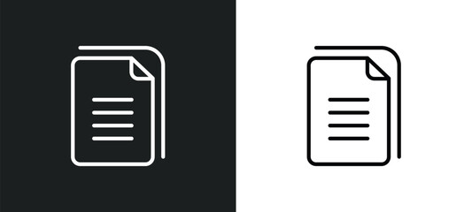 copy icon isolated in white and black colors. copy outline vector icon from geometry collection for web, mobile apps and ui.
