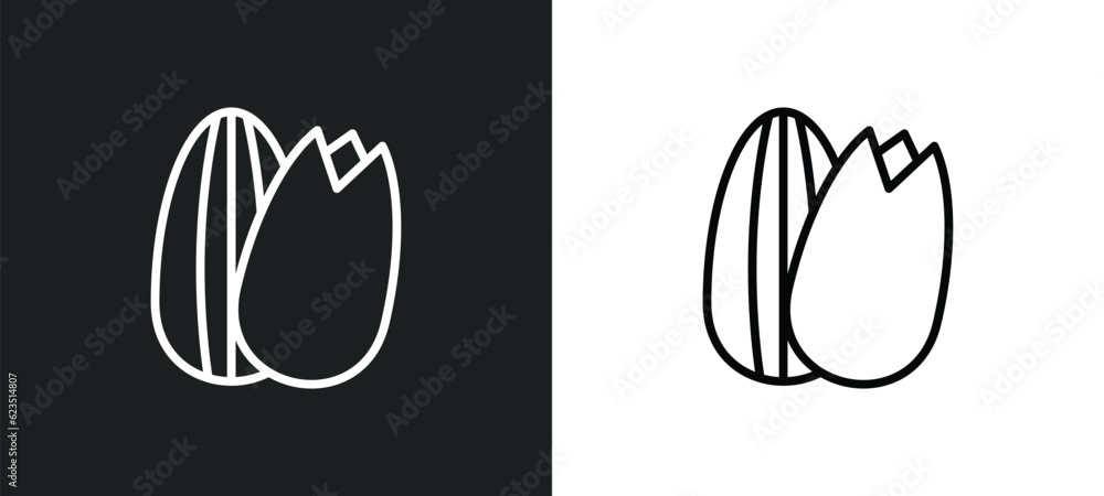 Poster nuts icon isolated in white and black colors. nuts outline vector icon from general collection for w
