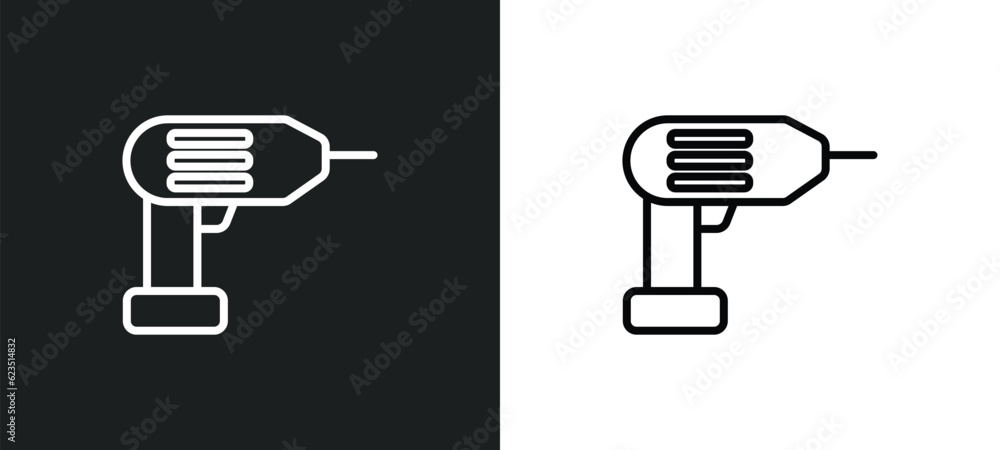 Poster perforator icon isolated in white and black colors. perforator outline vector icon from general coll