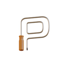 Screwdriver 3D Alphabet or PNG Letters