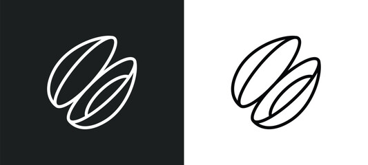 mussel icon isolated in white and black colors. mussel outline vector icon from food collection for web, mobile apps and ui.