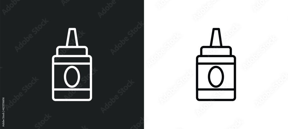 Poster condiment icon isolated in white and black colors. condiment outline vector icon from food collectio