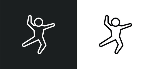 stupid human icon isolated in white and black colors. stupid human outline vector icon from feelings collection for web, mobile apps and ui. - obrazy, fototapety, plakaty