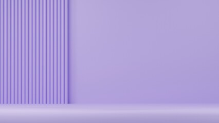 Purple 3d scene space, luxury violet wall abstract background. minimal stage presentation
