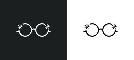 eyewear icon isolated in white and black colors. eyewear outline vector icon from fashion collection for web, mobile apps and ui.
