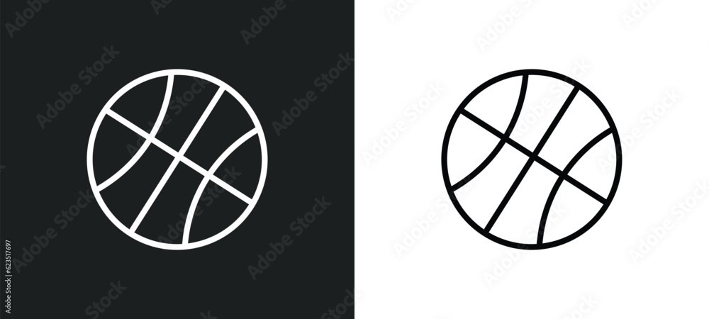 Poster dunk icon isolated in white and black colors. dunk outline vector icon from entertainment collection