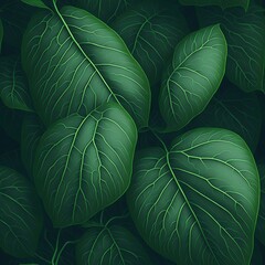 green leaves background