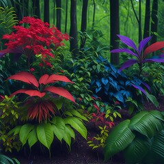tropical jungle flower