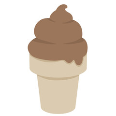 chocolate ice cream sweet Fast food cute cartoon