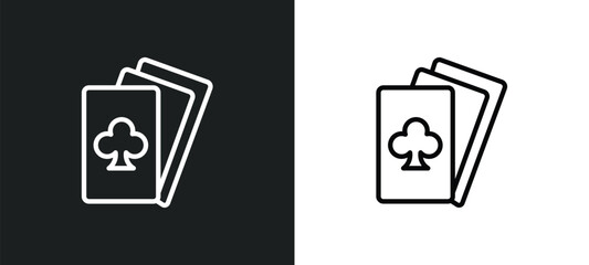 gambler icon isolated in white and black colors. gambler outline vector icon from entertainment collection for web, mobile apps and ui.