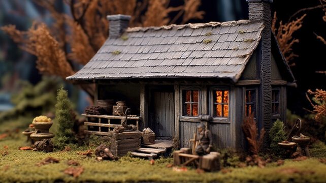 Hagrid's hut. A small wooden cabin set at the edge of the school grounds next to the Forbidden Forest, Hagrid's hut was a wholesome place, complete with cosy fire, huge cups of tea fit for a half - gi