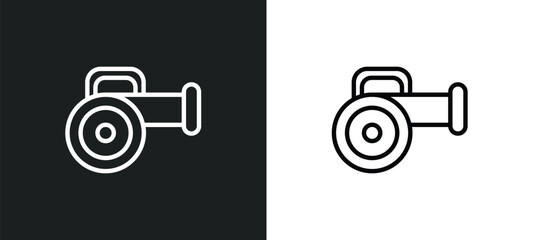 leaf blower icon isolated in white and black colors. leaf blower outline vector icon from electronic devices collection for web, mobile apps and ui.