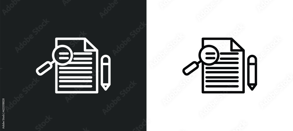 Poster thesis icon isolated in white and black colors. thesis outline vector icon from education collection