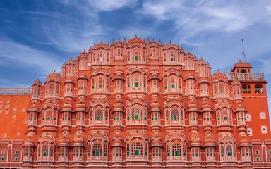 Papier Peint photo Vieil immeuble Hawa Mahal is one of the popular tourist destination in Jaipur
