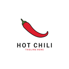 Spicy Red Chilli Logo Icon