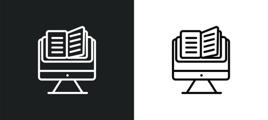 studies icon isolated in white and black colors. studies outline vector icon from education collection for web, mobile apps and ui.