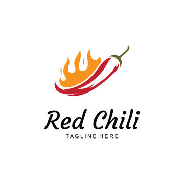 Spicy Red Chilli Logo Icon