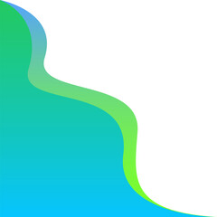 Corner Green Blue Gradient