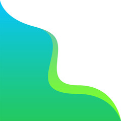 Corner Green Blue Gradient