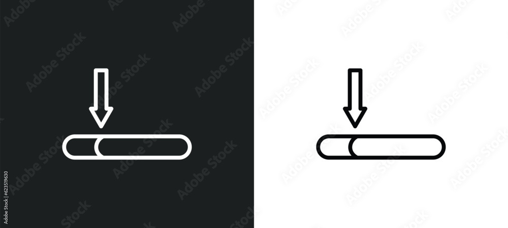 Poster window scrolling medium icon isolated in white and black colors. window scrolling medium outline vec