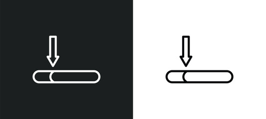 window scrolling medium icon isolated in white and black colors. window scrolling medium outline vector icon from education collection for web, mobile apps and ui.