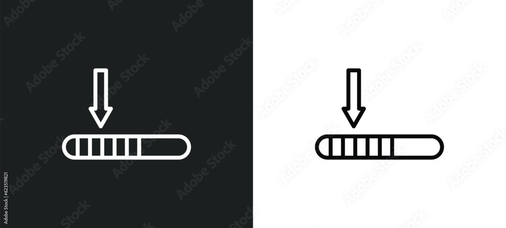 Poster window scrolling left icon isolated in white and black colors. window scrolling left outline vector 