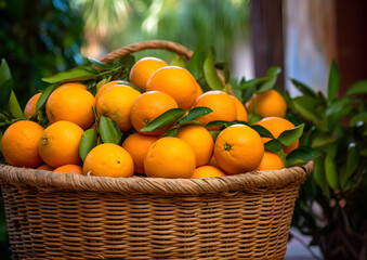 basket of oranges