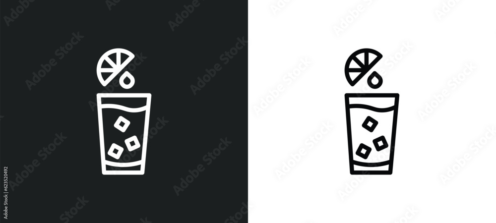 Poster fruit juice icon isolated in white and black colors. fruit juice outline vector icon from drinks col