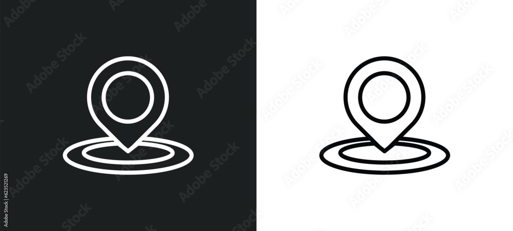 Poster tracking icon isolated in white and black colors. tracking outline vector icon from delivery and log