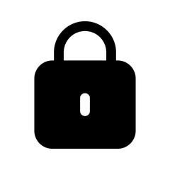 lock glyph icon