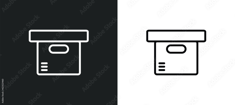 Poster delivery containers icon isolated in white and black colors. delivery containers outline vector icon