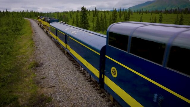 Alaska Railroad Train &mdash; Pathway to Adventure
