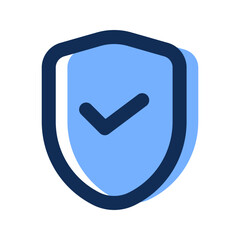 shield filled line icon