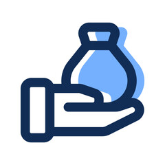 loan filled line icon