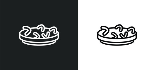fabada icon isolated in white and black colors. fabada outline vector icon from culture collection for web, mobile apps and ui.