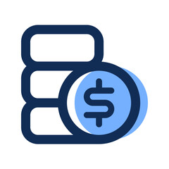budget filled line icon