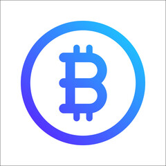 bitcoin gradient icon