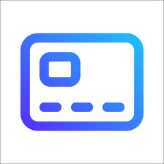 credit card gradient icon