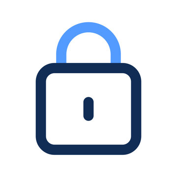 recommend clip art: lock outline color icon