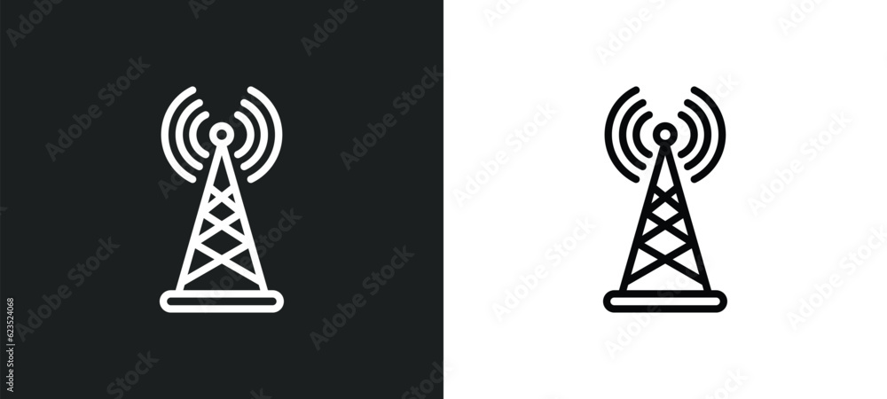 Poster wireless connectivity icon isolated in white and black colors. wireless connectivity outline vector 