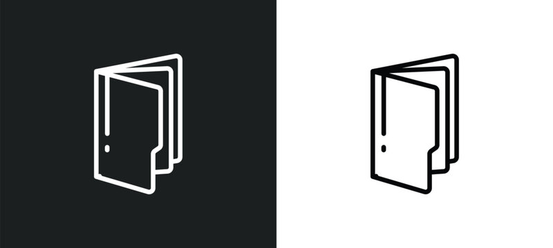 computer folder icon isolated in white and black colors. computer folder outline vector icon from computer collection for web, mobile apps and ui.