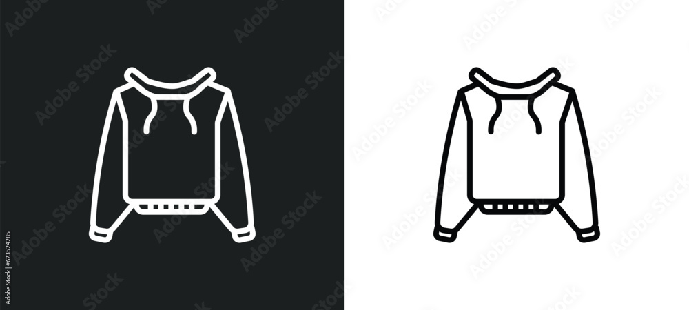 Poster pullover icon isolated in white and black colors. pullover outline vector icon from clothes collecti
