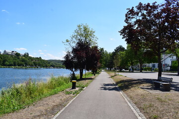 Moselle Shore in Stadtbredimus, Luxembourg