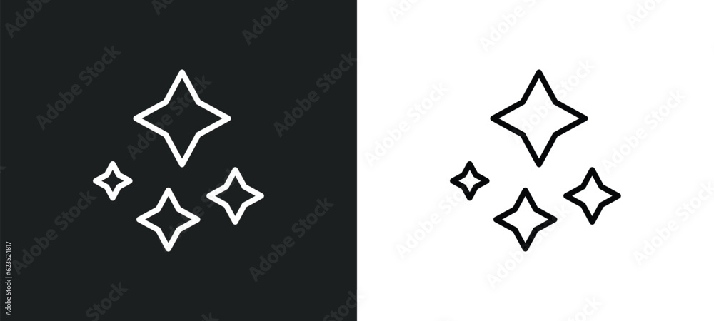 Poster neat icon isolated in white and black colors. neat outline vector icon from cleaning collection for 