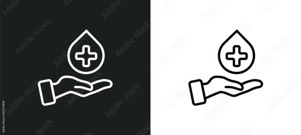Poster sanitize icon isolated in white and black colors. sanitize outline vector icon from cleaning collect