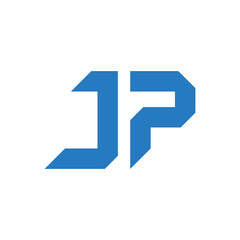 Initial Letter JP logo design template