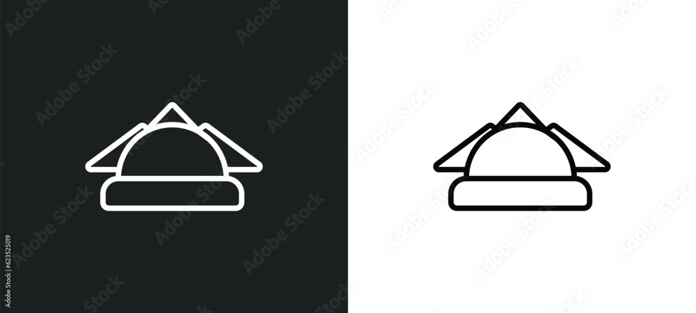 Poster serviette icon isolated in white and black colors. serviette outline vector icon from cleaning colle