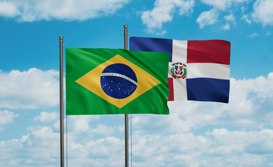 Belgium and Brazil flag