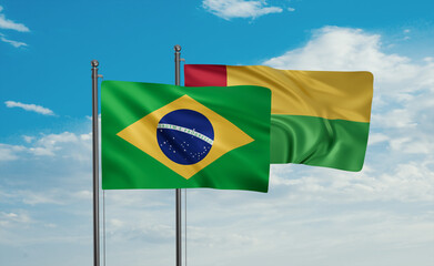 Guinea-Bissau and Brazil flag